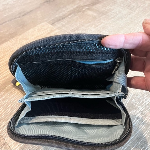 REI Dark Gray With Peacock Crossbody Mini Purse - Picture 5 of 6